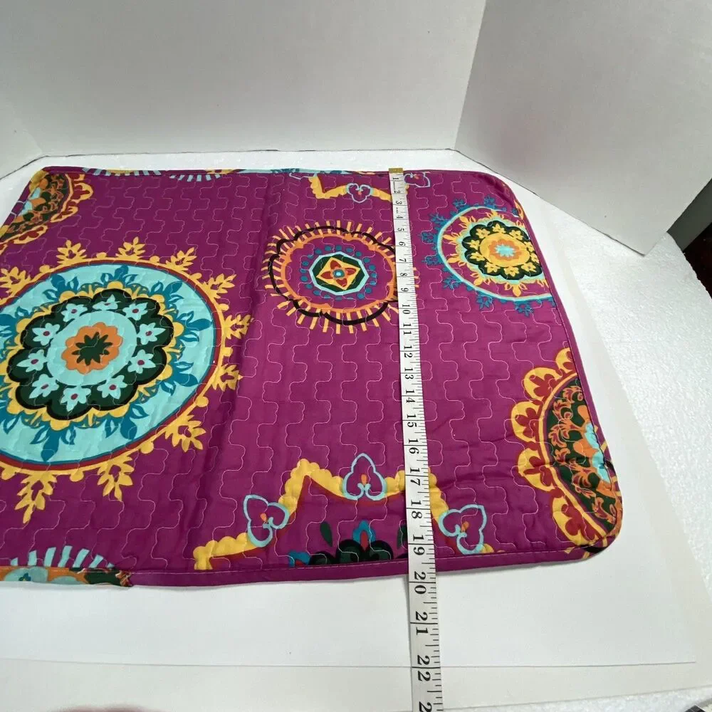 LUSH Brand Pillow Cover Multicolored Boho Hippie Style 26X20 End Zipper Closure